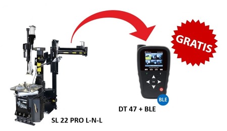 Montażownica GIULIANO SL 22 PRO LNL + Programator TPMS BH SENS DT47 BLE + OBDII