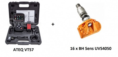 ZESTAW: Programator TPMS ATEQ VT57 + 16 x BH Sens UVS4050