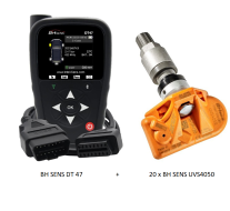 ZESTAW: Programator TPMS BH Sens DT47 by ATEQ + 20 x BH Sens UVS4050