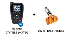 ZESTAW: Programator TPMS BH Sens DT47 by ATEQ + 20x BH Sens UVS4050