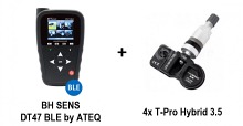 ZESTAW: Programator TPMS BH Sens DT47 by ATEQ + 4 x T-Pro Hybrid 3.5