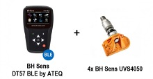 ZESTAW Programator DT57 BLE HUF by ATEQ + 4x BH Sens UVS4050 3- letnia licencja za FREE na WSZYSTKIE CZUJNIKI