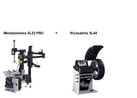 Zestaw Montażownica Giuliano SL22 PRO + Wyważarka Giuliano SL44