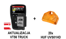 AKTUALIZACJA programatora TPMS  do VT56 Truck z konwerterem OBDII + 20 czujników UVS01HD