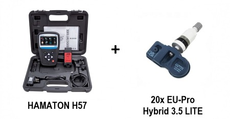 ZESTAW: Programator TPMS HAMATON H57 + 20 x EU-Pro Hybrid 3.5 LITE