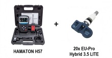 ZESTAW: Programator TPMS HAMATON H57 + 20 x EU-Pro Hybrid 3.5 LITE