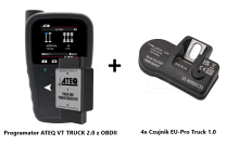 PAKIET : Programator ATEQ VT TRUCK 2.0 z OBDII + 4 sztuki Czujników EU-Pro Truck 1.0
