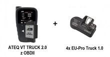 PAKIET : Programator ATEQ VT TRUCK 2.0 z OBDII + 4 sztuki Czujników EU-Pro Truck 1.0