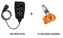 ZESTAW: Programator TPMS BH SENS DT41 by ATEQ + 4 x BH Sens UVS4050